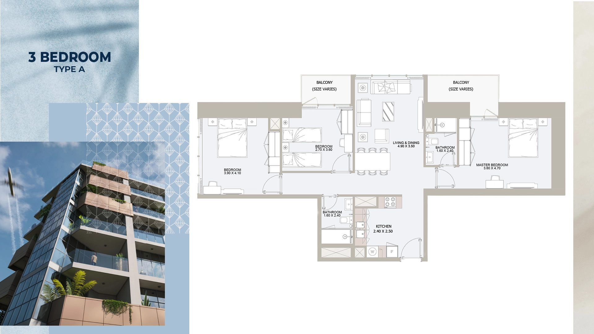 3 BR - Type A